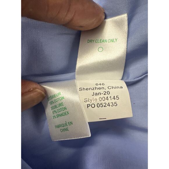 Lilly Pulitzer Clarise Dress 8 Periwinkle Floral Eyelet Cotton Shift Preppy Y2K - Picture 6 of 8